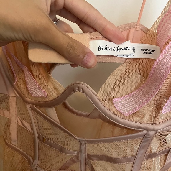 For love and Lemons peach nightgown lingerie bridal - Picture 3 of 4